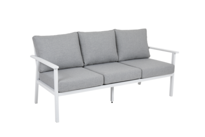 Samvaro 3-Sitzer Sofa Weiß/Pearl grey