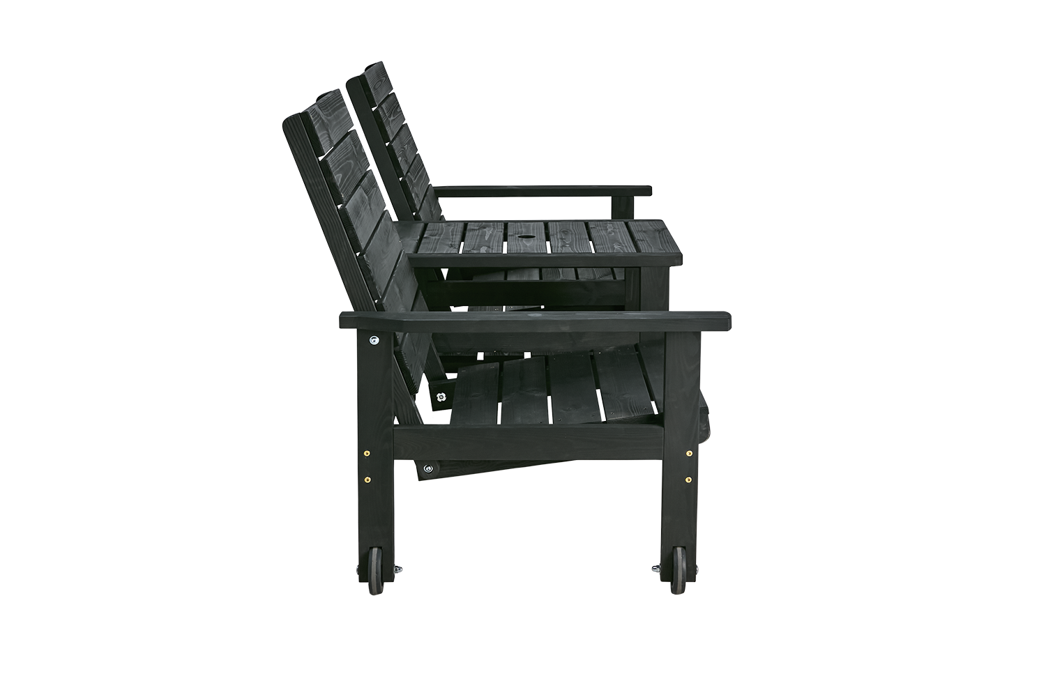 Du & Ja 2-Sitzer Sofa Schwarz