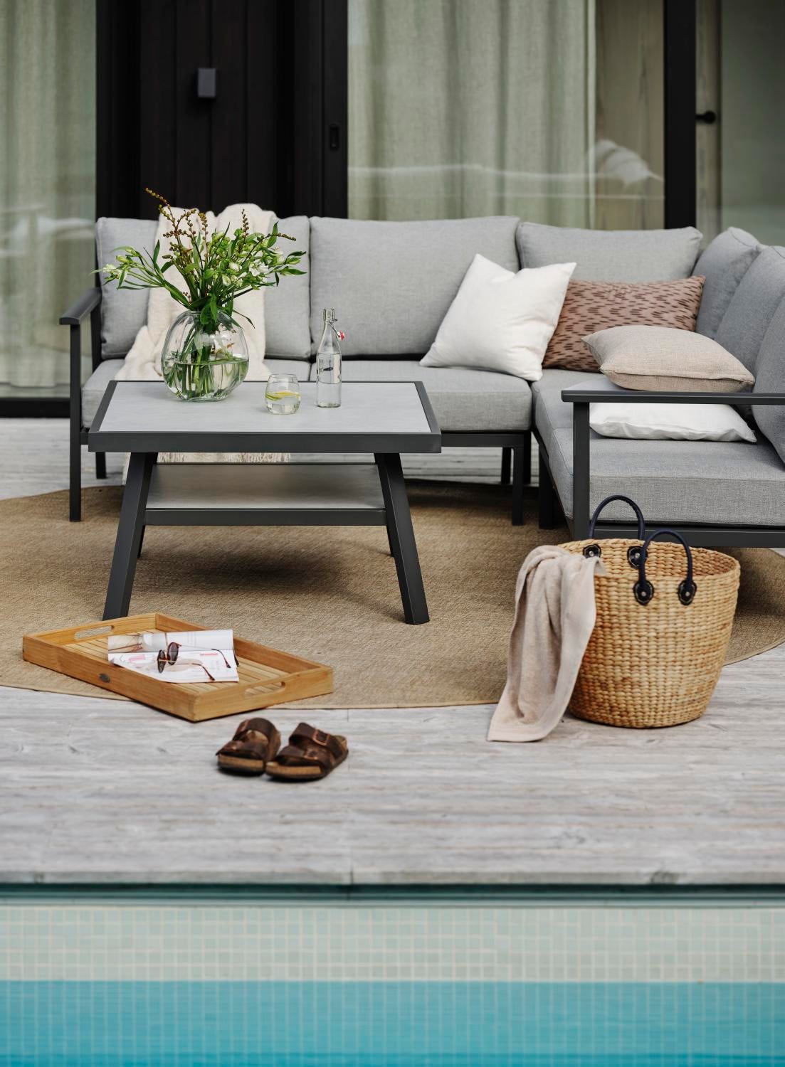 Samvaro Low Abschluss Antrazit/Pearl grey