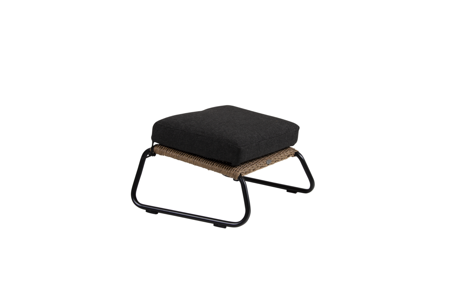 Midway Fußhocker Natur/schwartz