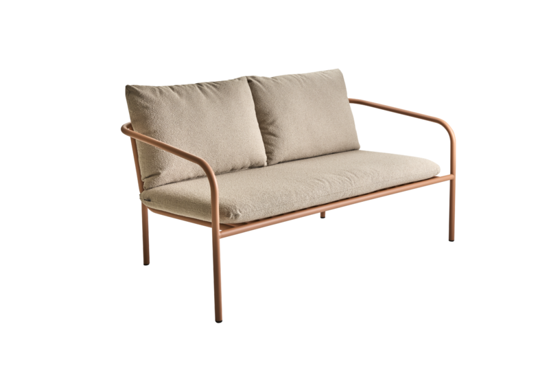 Bendt 2-Sitzer Sofa Peach/Teddy Beige