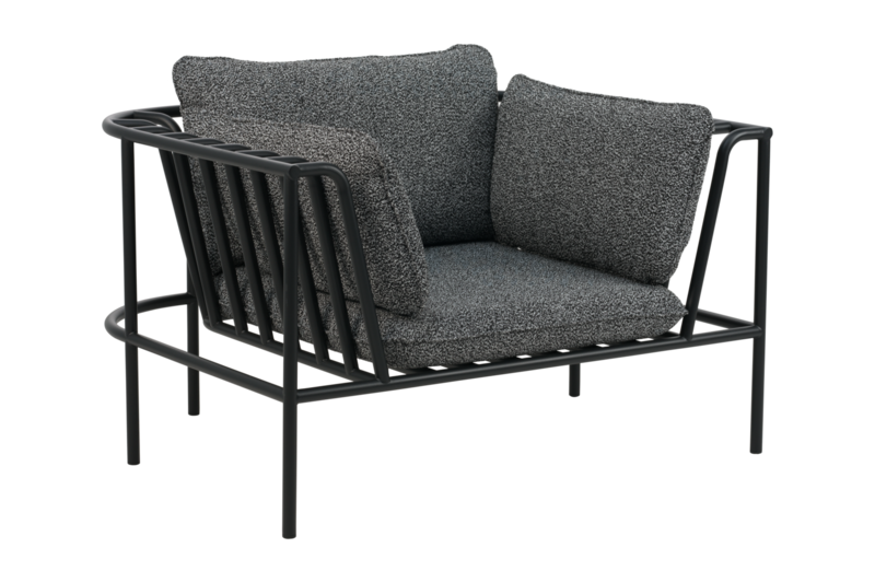 Collier Sessel Schwarz/Teddy Ant