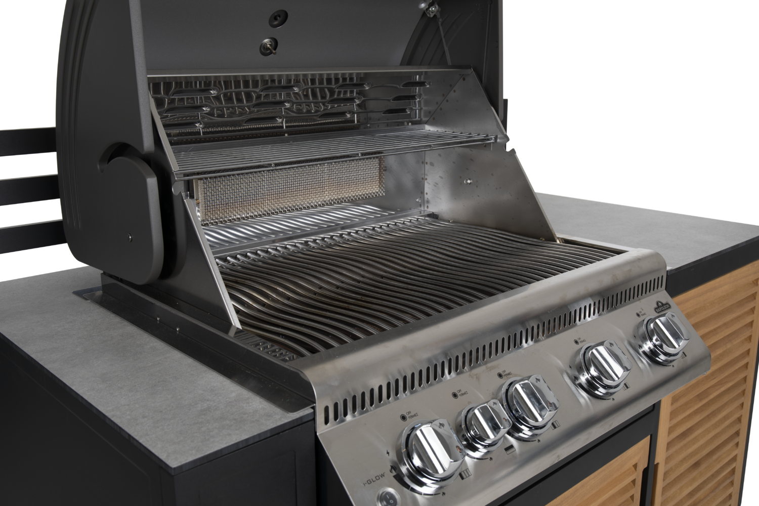 Fornax Outdoorküche Schwarz/teak