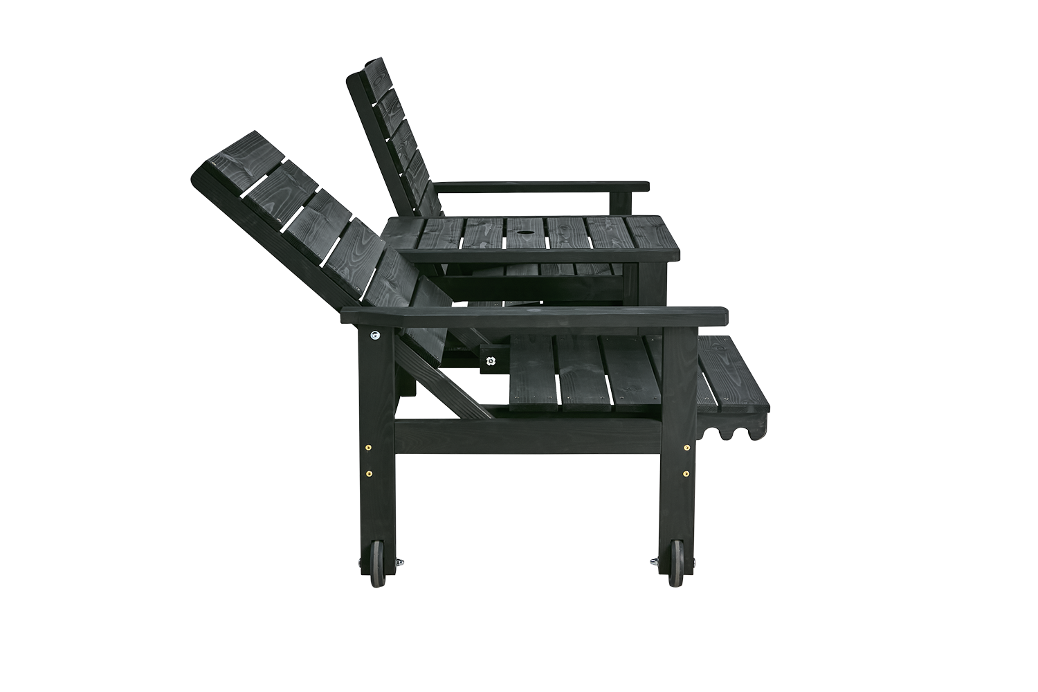 Du & Ja 2-Sitzer Sofa Schwarz