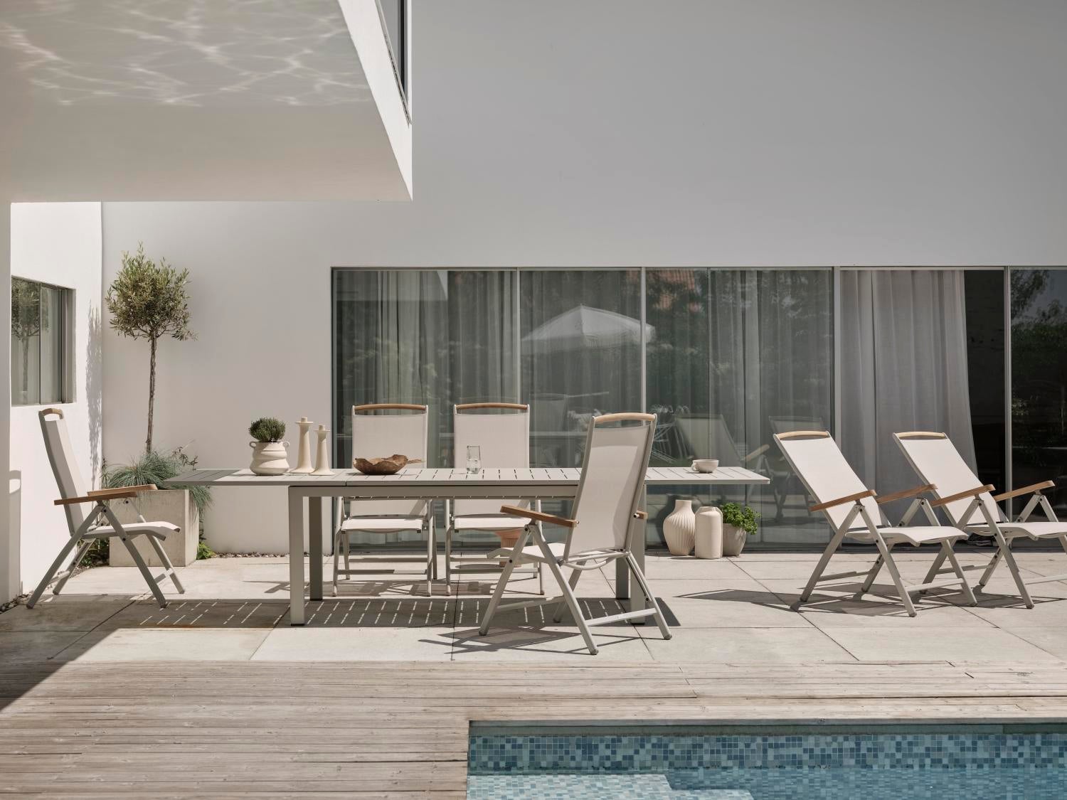 Andy Positionsstuhl Light Grey/Off-White