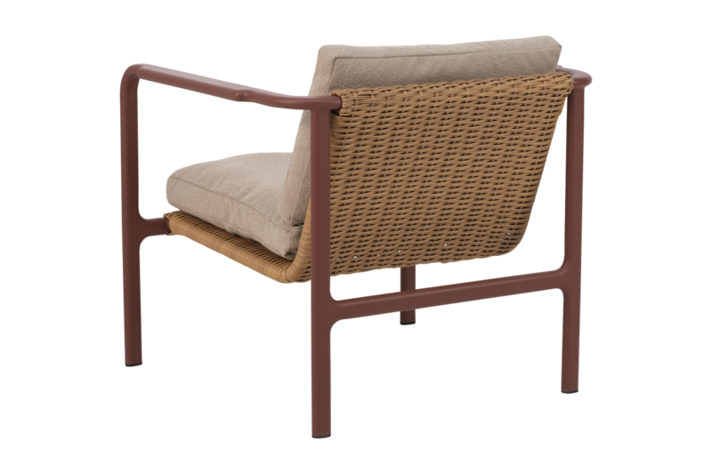 Motty Sessel Zin Red/Teddy Beige